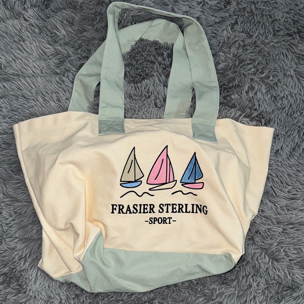 Sailing graphic tote bag